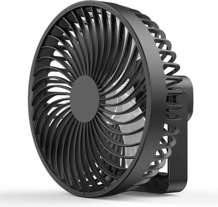 Immagine prodotto Cover-Discount Mini ventilatore da tavolo portatile nero (50 dB)