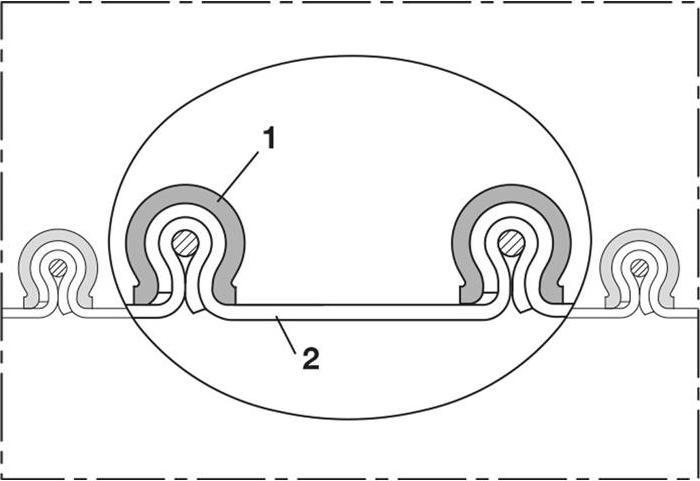 Produktbild Norres PE-Klemmprofilschlauch Innen-Ø 120 mm Aussen-Ø 132 mm 6 mm Länge 3 m