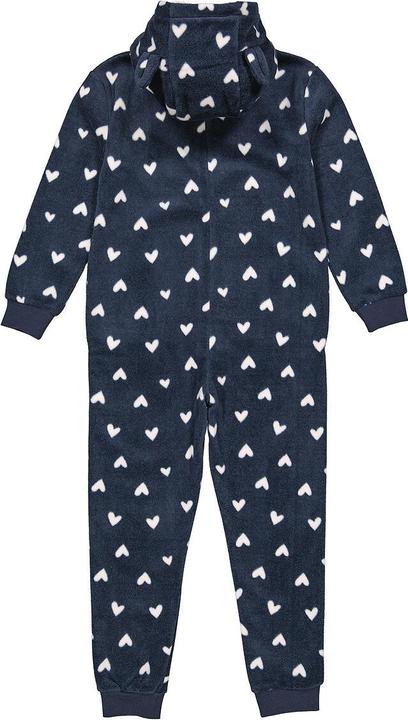 Actual product image La Redoute Collections Fleece overall with heart pattern and hood (110)