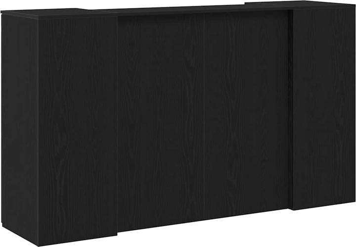 Actual product image VidaXL Reception counter black oak look 180x50x103.5cm wood-based material