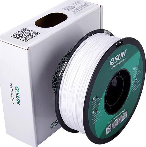 Actual product image eSUN Solid White (PETG, 1.75 mm, 1000 g, White)