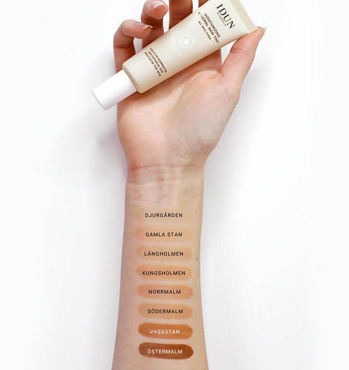 Actual product image IDUN Minerals Minerals Moisturizing Skin Tint SPF 30 Kungsholmen Light/Medium Cream (Sun cream face, SPF 30, 27 ml)