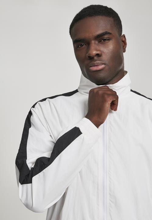 Actual product image Urban Classics Striped Sleeve Crinkle Track Jacket (XXL)