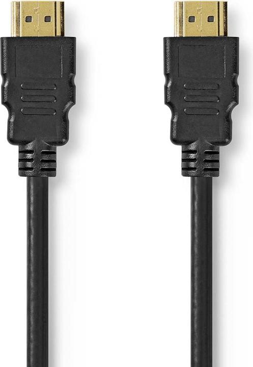 Produktbild Nedis Ultrahochgeschwindigkeit 2m HDMI-Kabel mit Ethernet, vergoldet (Schwarz) unterst&uumltzt: 8K bei 60H (2 m, HDMI)