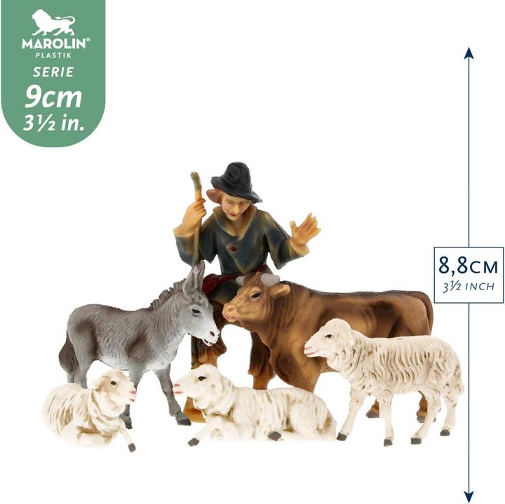 Produktbild Marolin Tiergruppe mit Schäfer Set (6-teilig)