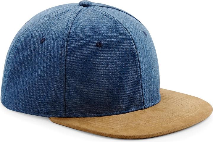 Produktbild Beechfield Kunst Wildleder Schirm Snapback Kappe (2 Stückpackung) (One Size)