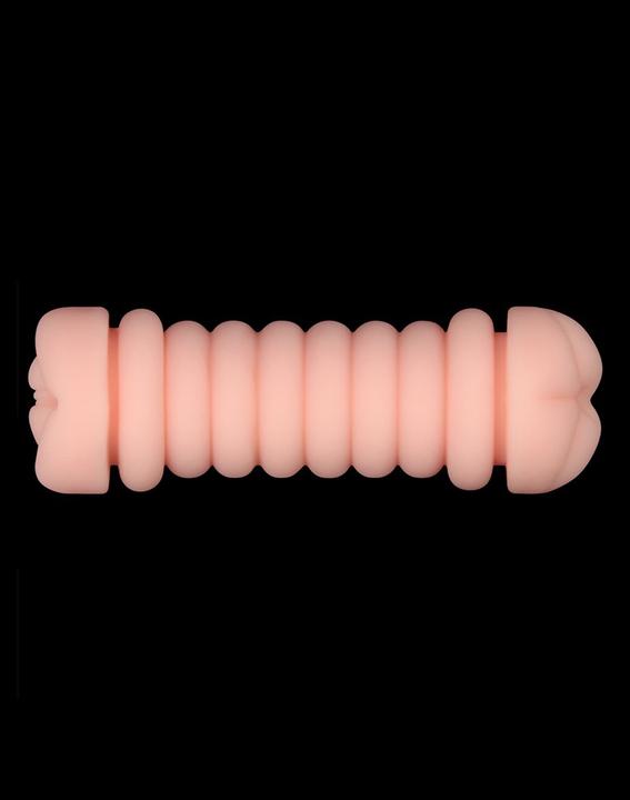 Actual product image Lovetoy Virgin-Skin Blowout Double Side Stroker - Vagina and Ass