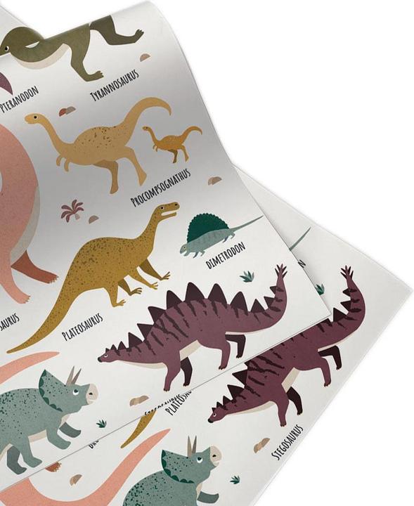 Produktbild Juniqe Dinosaur Friends - Dinosaurier (Geschenkpapier, 3 x)