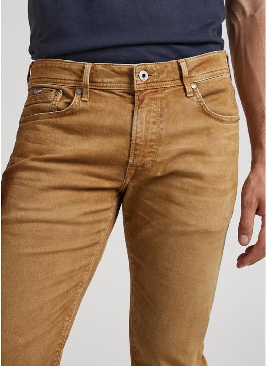 Actual product image Pepe Jeans Stanley Colour Denim Tapered Fit Camel
