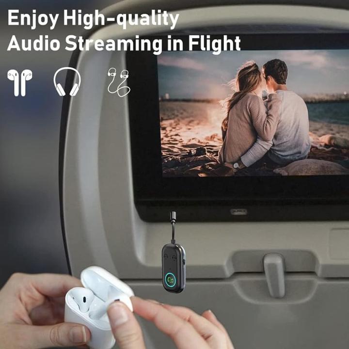 Produktbild Novidarte Premium Flugzeug Bluetooth 5.3 Adapter (Sender & Empfänger)