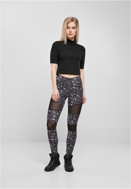 Actual product image Urban Classics Ladies Tech Mesh AOP Leggings - 10978 (M)