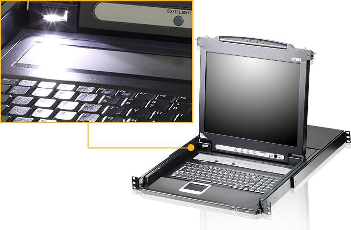 Actual product image Aten CL5716N-2X-K06A-1G 16-Port 19 LCD - US Keyboard