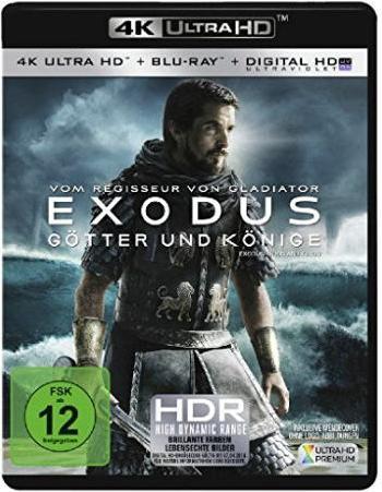 Actual product image Exodus Gods and Kings 4K (4k Blu-ray, 2014, German)