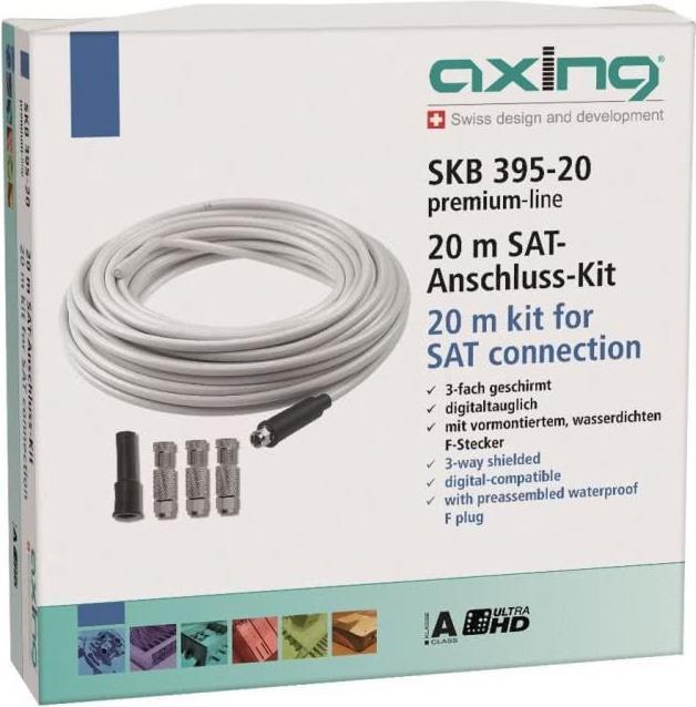 Produktbild Axing SAT-Anschlusskabel-Set (20m) (100 dB, Antennenkabel)