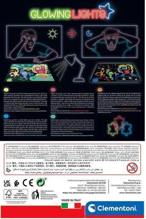 Actual product image Clementoni Puzzle lowing Lights Spiderman g (104 pieces)