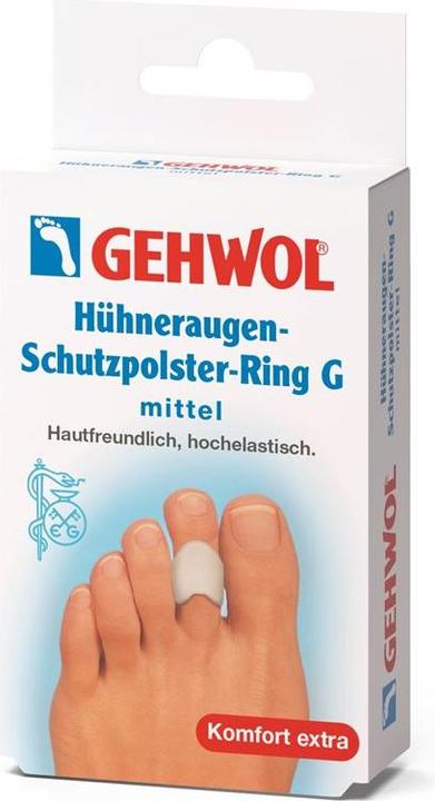 Gehwol Hühneraugen-Schutzpolster-Ring G Verkaufspackung mittel 3 Stk (Druckentlastung, 498.67 ml)