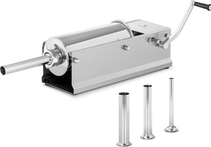 Royal Catering Wurstfüller horizontal Wurstfüllmaschine Wurstspritze Wurstpresse Edelstahl 5 L
