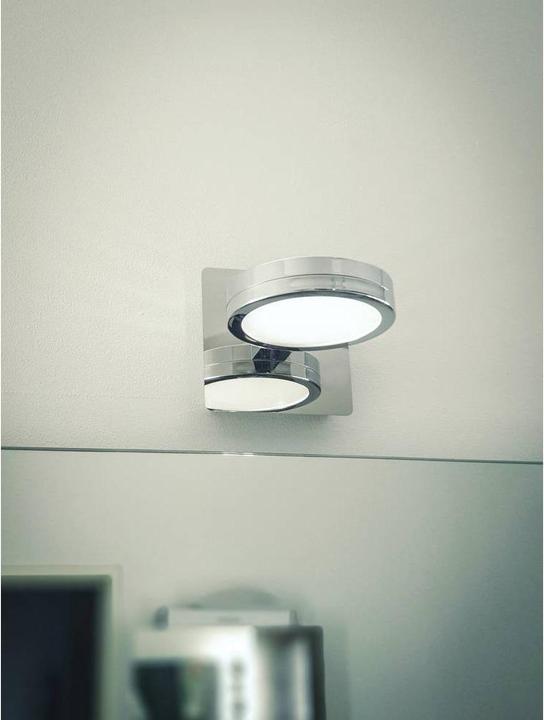 Image du produit LightMe LM85632 Lampe LED à pince pour miroir 'On Top' IP44 chromé 27004000K 6W (500 lm, GX53)