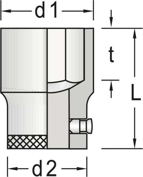 Produktbild Gedore 32 34 Steckschlüsseleinsatz 3/4" 6-kant 34 mm (34 mm)