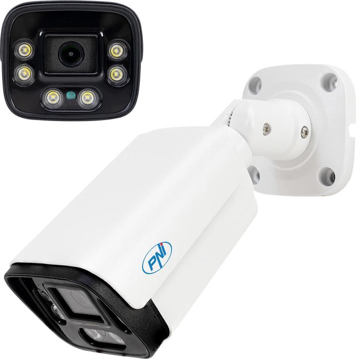 Produktbild PNI IP125 Videoüberwachungskamera mit IP, 5 MP, H.265, ONVIF, Aussen- und Innen-IP66, Personenerkennu