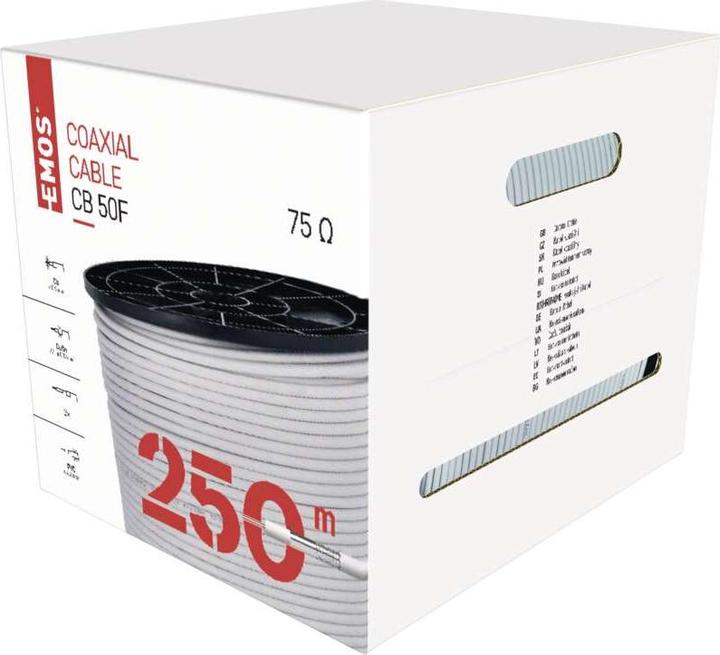 Actual product image Emos Coaxial cable CB50F, 250m (Antenna cable)