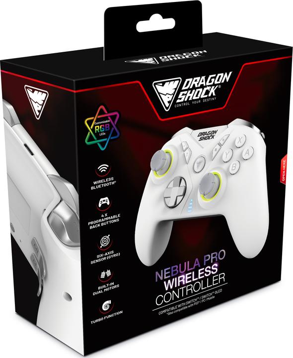 Produktbild DragonShock Controller Nebula Pro Wireless weiss Switch (Switch)