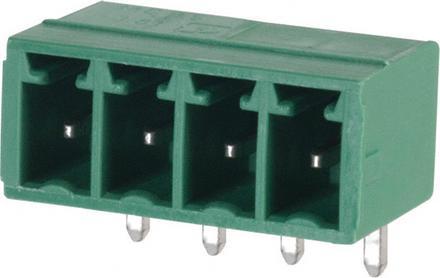 Actual product image Phoenix 4 pole MC 1.5/4-G-3.81 PCB wire to board socket with 3.81mm pitch