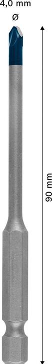 Actual product image Bosch Professional Zubehör Expert HEX-9 HardCeramic drill bit, 4 x 90 mm (4 mm)