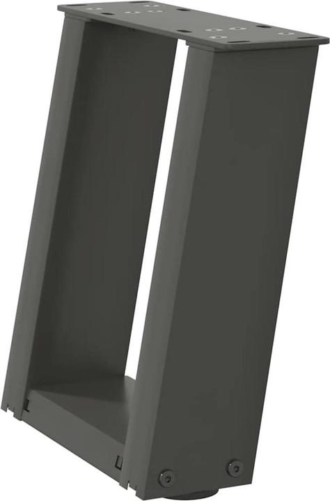 Produktbild VidaXL Couchtischbeine U-Form 2 Stk. Anthrazit 30x(30-31) cm Stahl Tischbein