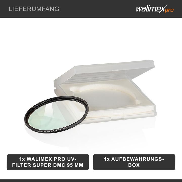 Image du produit Walimex Filtre UV Slim Super DMC 95mm (95 mm, Filtre UV, 95 mm)