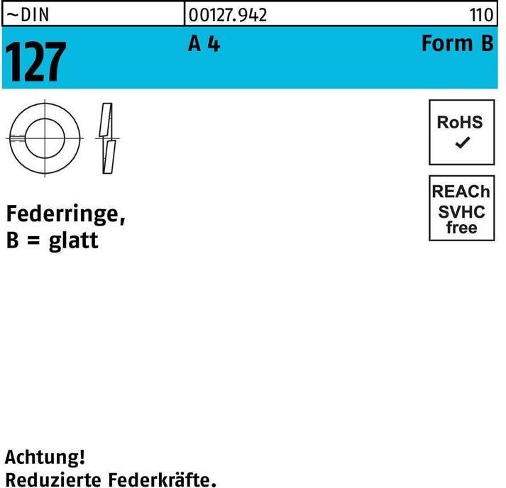 Produktbild Federring DIN 127 B 2,5 A 4