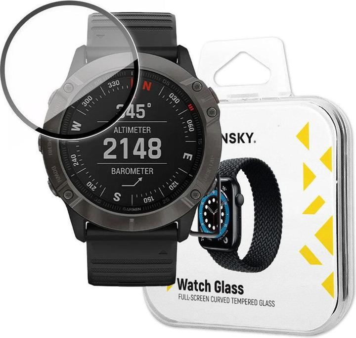 Image du produit Wozinsky Watch Glass verre hybride pour Garmin Fenix 6 Pro noir