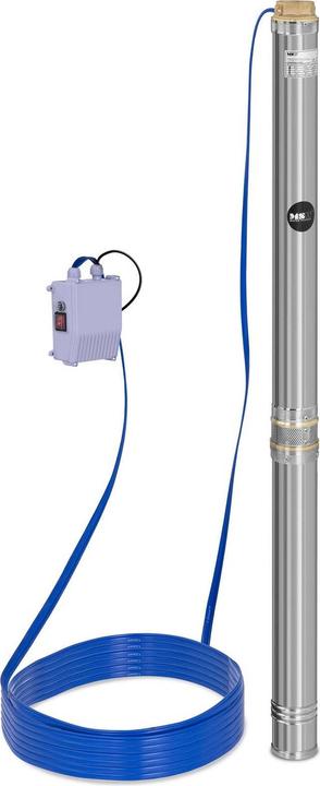 Produktbild MSW Pumpe Brunnenpumpe Tiefbrunnenpumpe Tauchpumpe 10.800 L H 2200 Watt Edelstahl (Gartenpumpe)