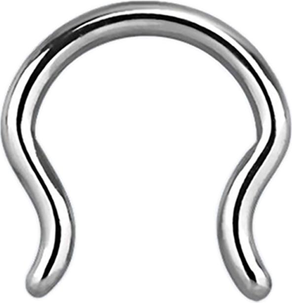 Star Piercing Septum Ring silber (Chirurgenstahl 316L, ohne Messing)