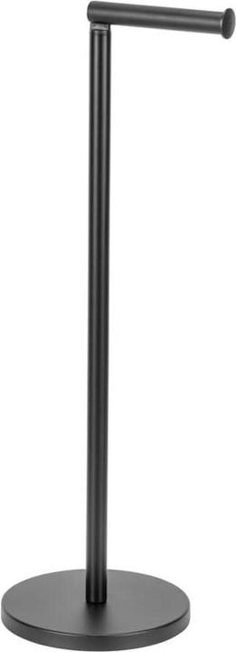 Immagine prodotto Wenko Porta rotolo di carta igienica 2 in 1 nero con porta rotolo di carta igienica, salva-spazio