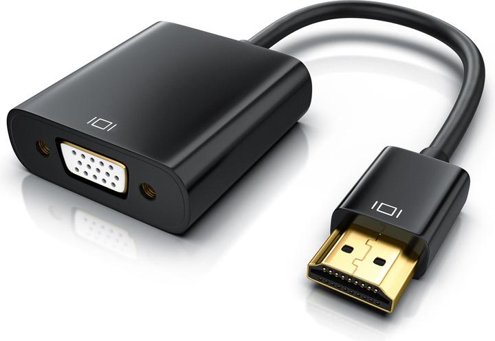 Immagine prodotto CSL Adattatore da HDMI Tipo C (Mini) a VGA e Jack da 3,5 mm, adattatore video/audio Full HD da Mini (VGA, 10 cm)
