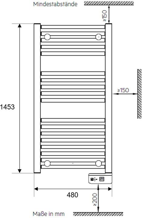 Produktbild AEG Badheizer/Handtuchtrockner (750 W)