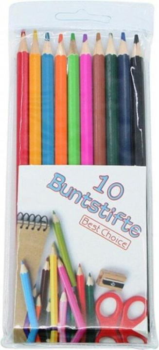 Immagine prodotto Best Choice Matite colorate 10 confezioni temperate in busta 19cm (Trasparente, 10 x)