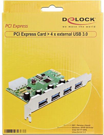 Actual product image Delock PCI Express card