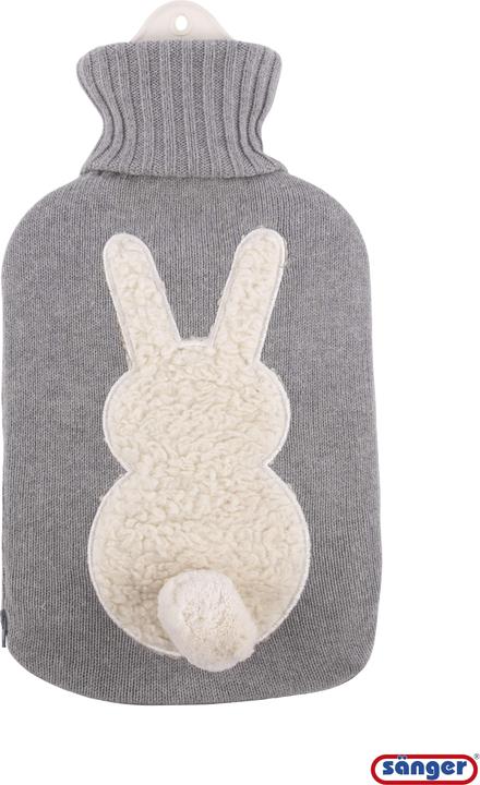 Image du produit Sänger Bouillotte en caoutchouc naturel avec housse tricotée 2l lapin Btl (2 l)