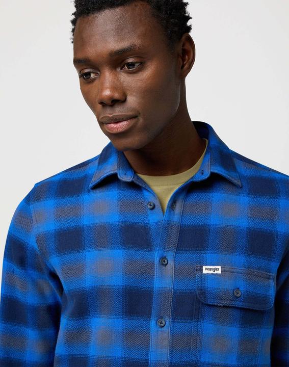 Immagine prodotto Wrangler Langarmhemd 1 Pkt Indigo Shirt (S)