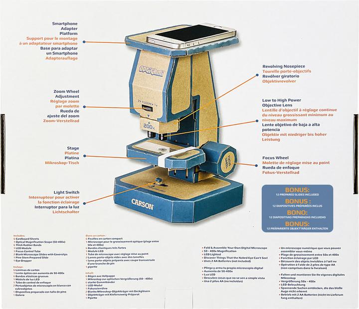 Image du produit Carson Kit microscope Optigami pour enfants