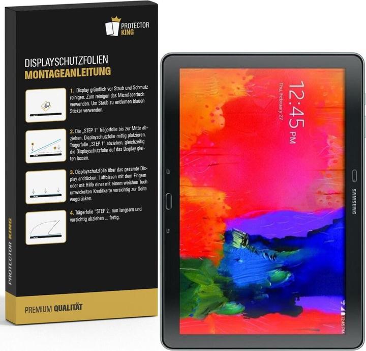 Actual product image Protectorking 4x Panzerfolie Anti-Shock matt entspiegelt (4 Piece, Galaxy Note Pro 12.2)