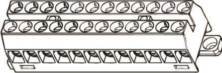 Actual product image Ensto Raekkeklemme 12x6 mm² HxWxL: 22x22x81, for TS15 skinne 750V, lysegrå