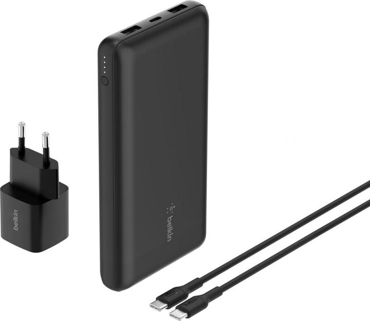 Productafbeelding Belkin BoostCharge Powerbank Set 20.000mAh USB-C Ladeg. BU042kqBK (20000 mAh, 25 W)