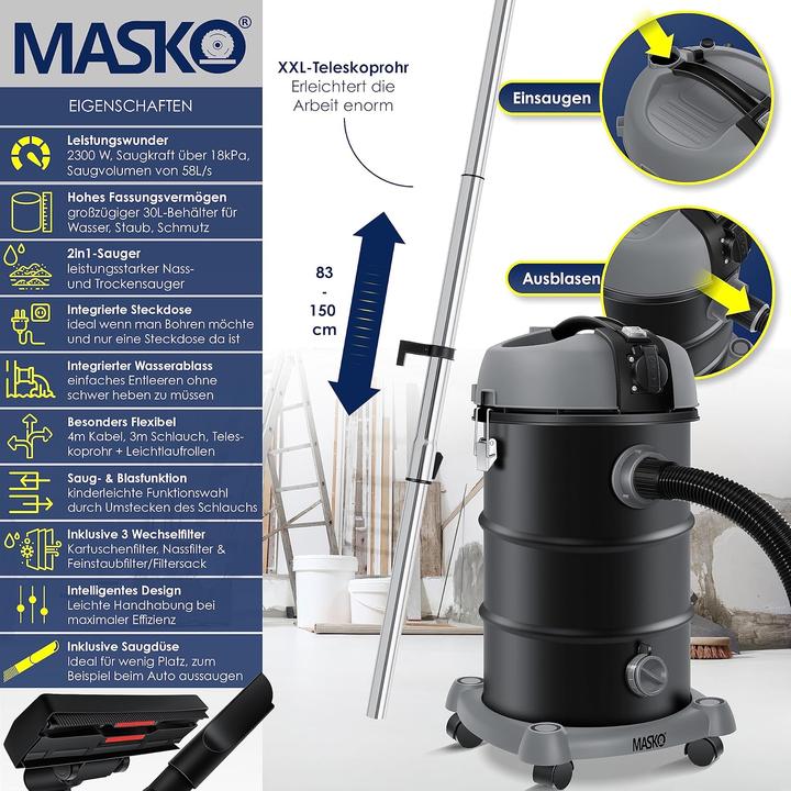 Produktbild Masko Nass-Trockensauger (Nass-Trockensauger)