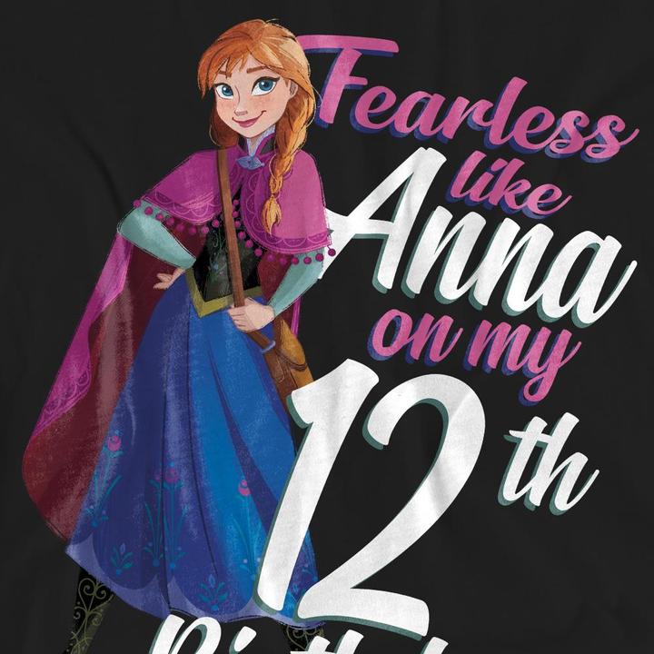 Produktbild Disney Frozen Fearless Like Anna TShirt 12er Geburstag (L)
