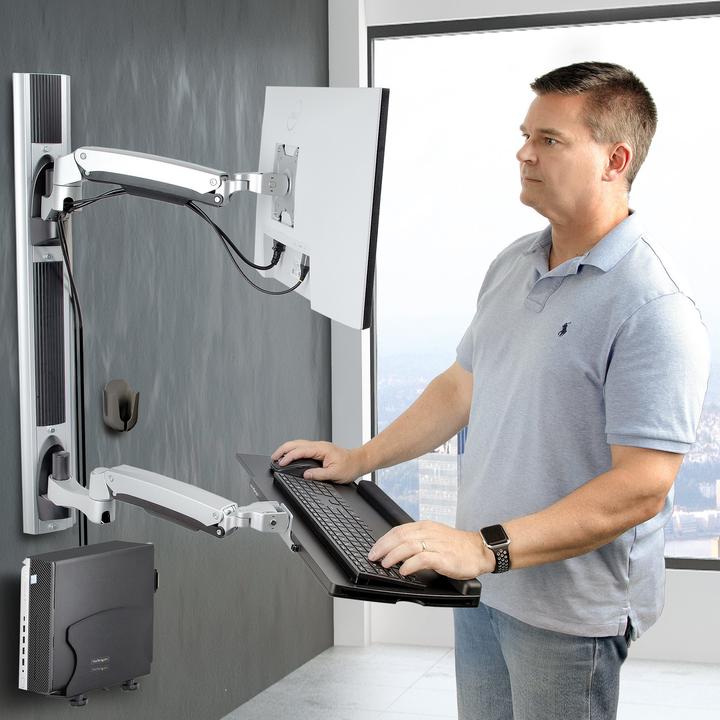 Produktbild StarTech COM Workstation Wandhalterung VESA-Halterung fur 32 Monitor 10kg Schwenkbare Monitorhalteru (Wand, 32")