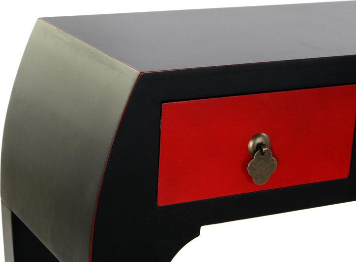 Produktbild DKD Home Decor Console Fir Red Black MDF Oriental (96 x 27 x 80 cm)