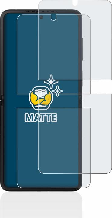 Actual product image BROTECT Anti-glare screen protector matt (2 Piece, Oppo Find N2 Flip)